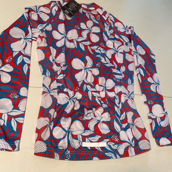 Bicycle Booth Tops - Bicycle Booth Cycling Jersey full zip
long sleeve hawaiian NWT